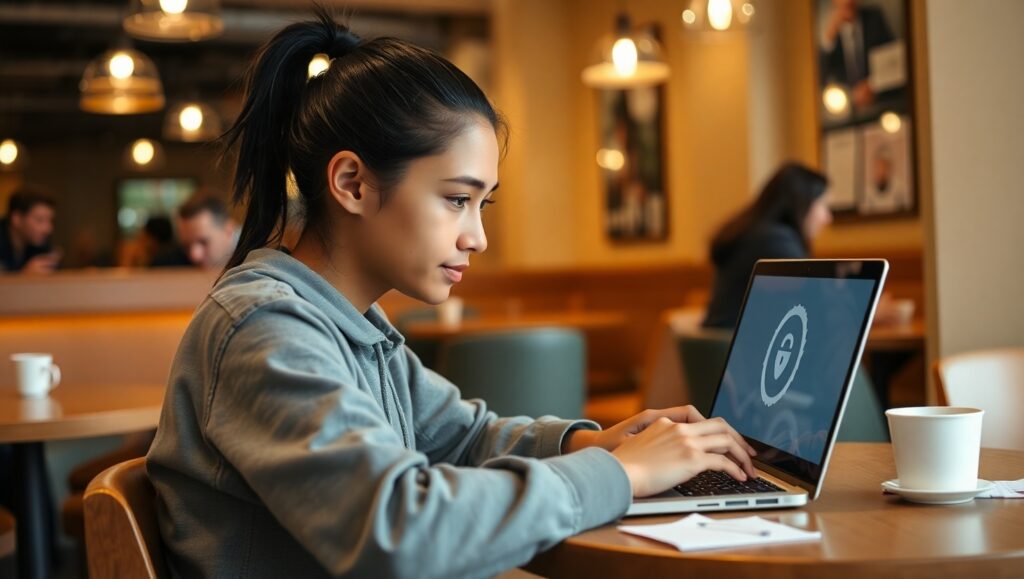 Using Privado VPN on public Wi-Fi